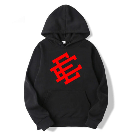 Eric-Emanuel-EE-Red-Logo-Print-Hoodie